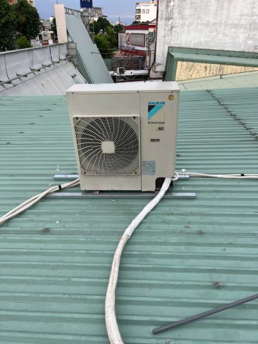 dự án lắp máy lạnh âm trần 5hp cũ cho Bida Gò Vấp tại điện lạnh Minh Trí