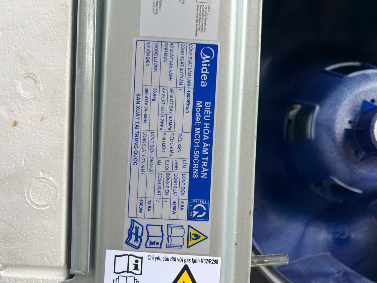 Máy Lạnh Âm Trần Midea 5hp mới 95% 2024 - Ảnh 5