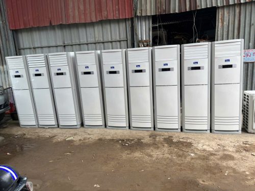 máy lạnh tủ đứng Midea 5hp cũ mới 95% tại điện lạnh Minh Trí